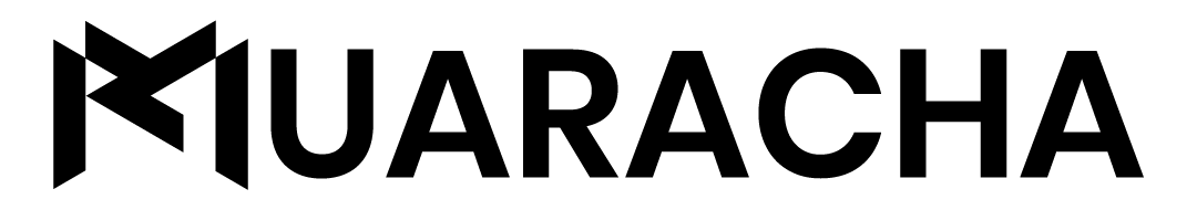 MUARACHA horizontal wordmark logo — black variant