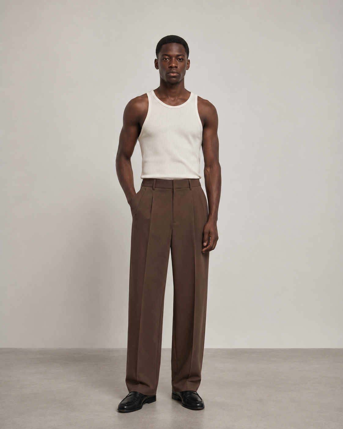 Relaxed Trouser - Cacao Brown