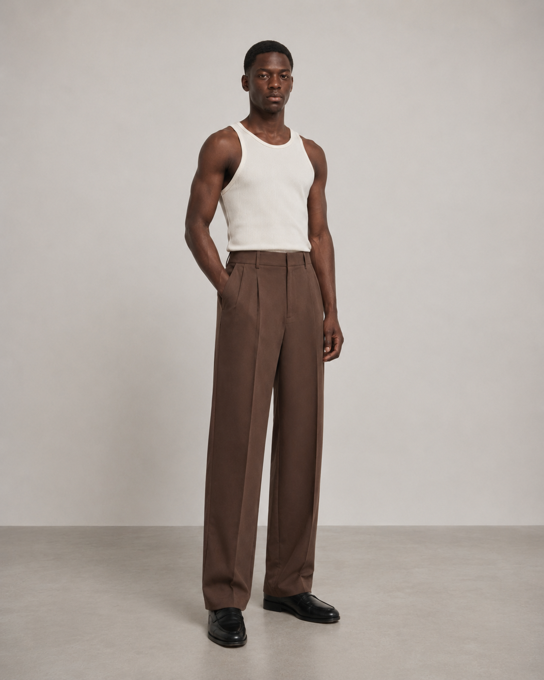 Relaxed Trouser - Cacao Brown