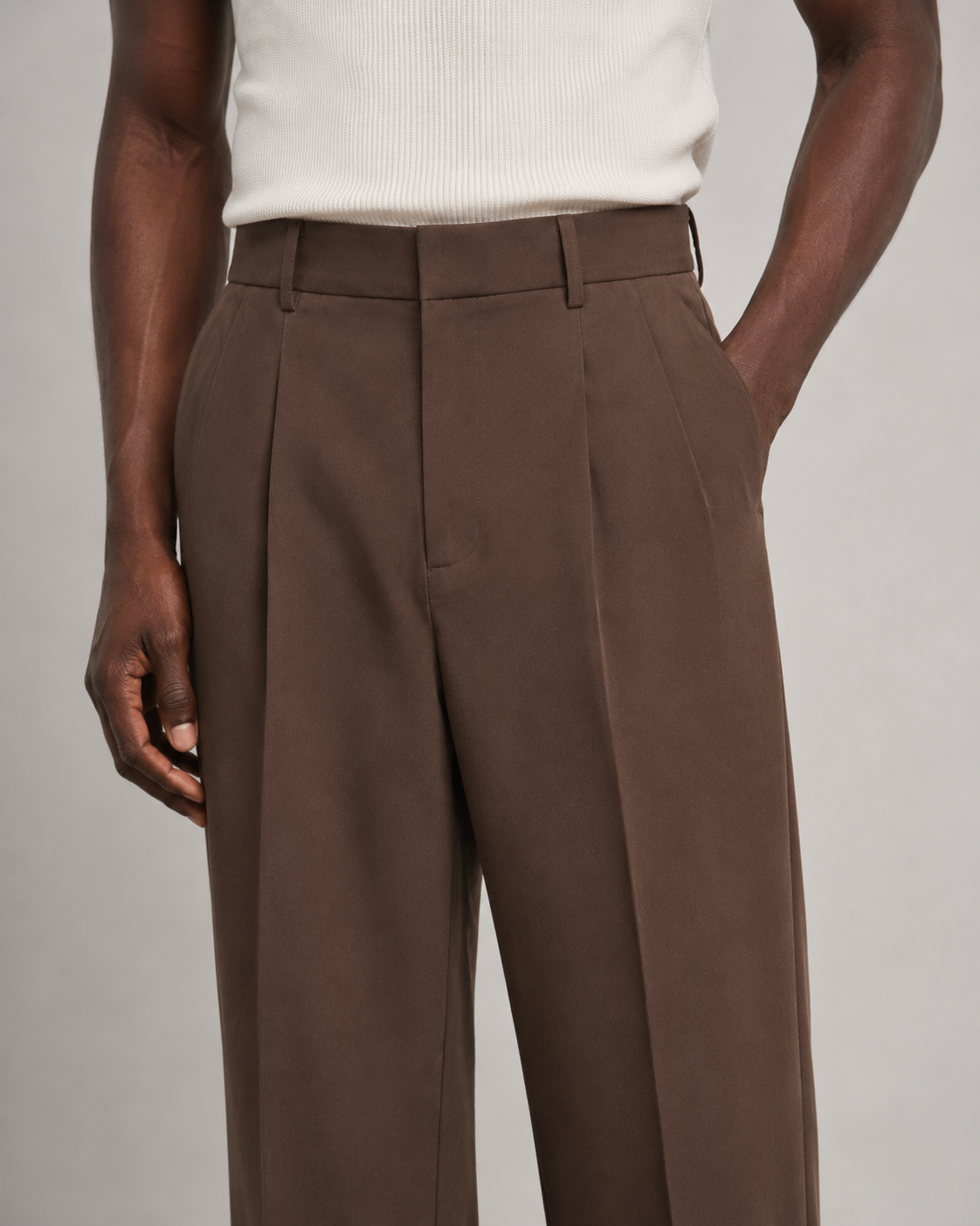 Relaxed Trouser - Cacao Brown