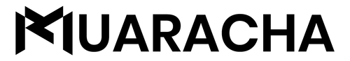 MUARACHA horizontal wordmark logo — black variant